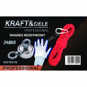 Neodimio paieškos magnetas, dvipusis, 240kg (KD10416)